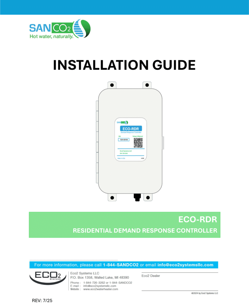 SanCO2 RDR Installation Guide 7 25 1